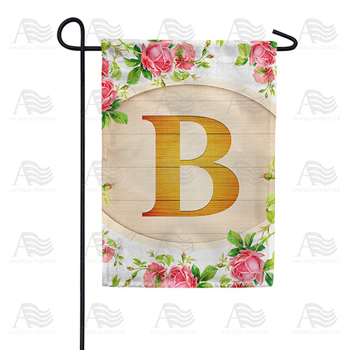 America Forever Country Roses Monogram Garden Flag