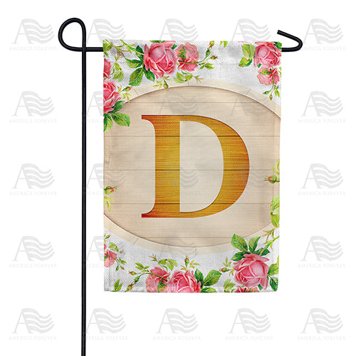 America Forever Country Roses Monogram Garden Flag