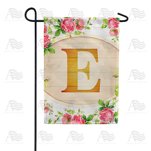 America Forever Country Roses Monogram Garden Flag