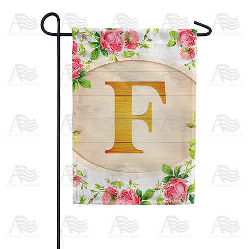 America Forever Country Roses Monogram Garden Flag