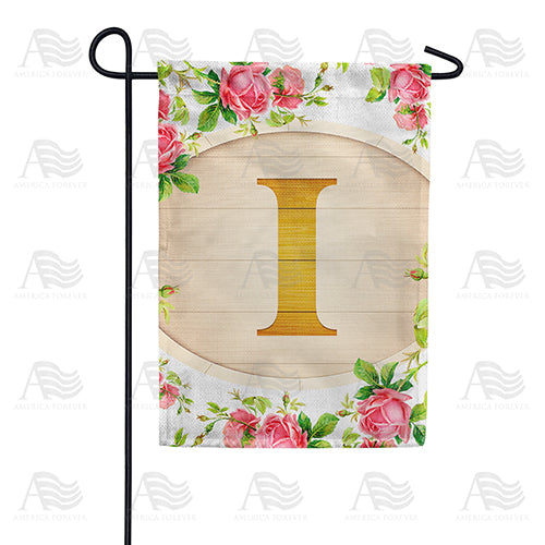America Forever Country Roses Monogram Garden Flag