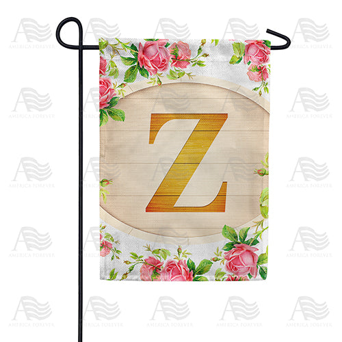 America Forever Country Roses Monogram Garden Flag