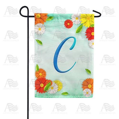 America Forever Bright Cosmos Monogram Garden Flag
