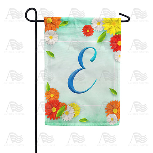 America Forever Bright Cosmos Monogram Garden Flag