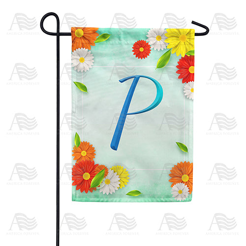America Forever Bright Cosmos Monogram Garden Flag