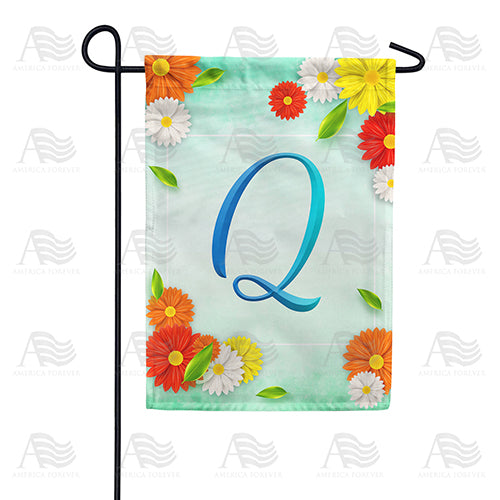 America Forever Bright Cosmos Monogram Garden Flag