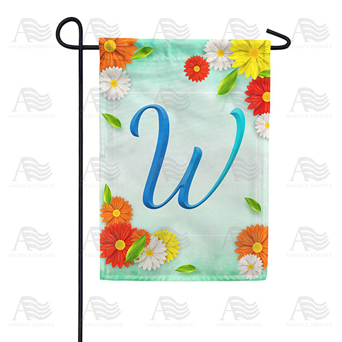 America Forever Bright Cosmos Monogram Garden Flag