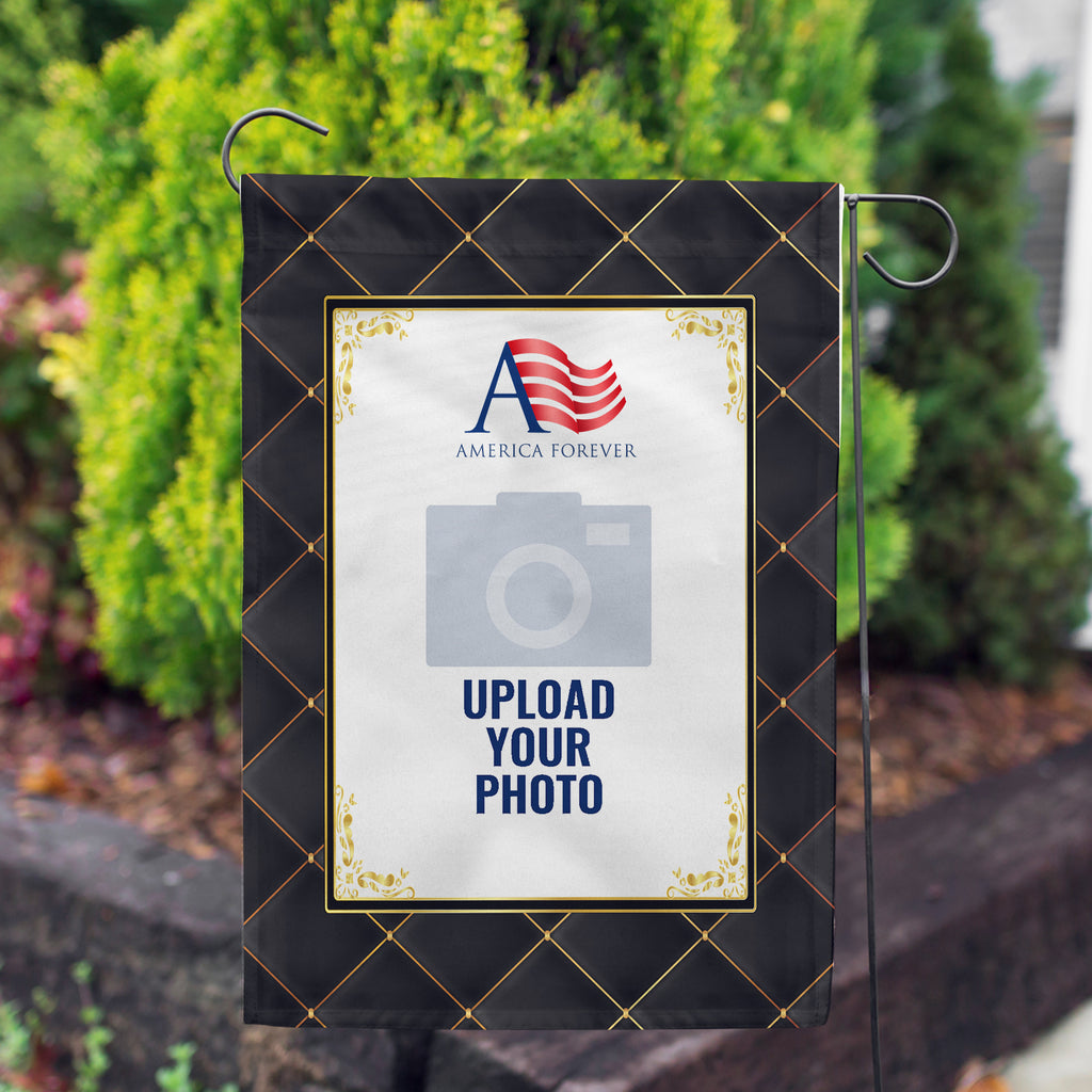 America Forever Personalized Quilted Royalty Garden Flag