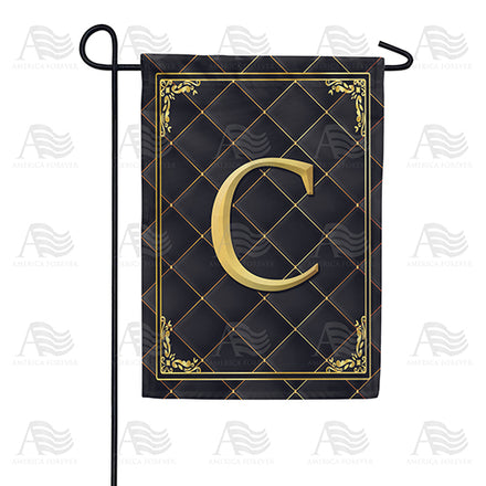 America Forever Quilted Royalty Monogram Garden Flag