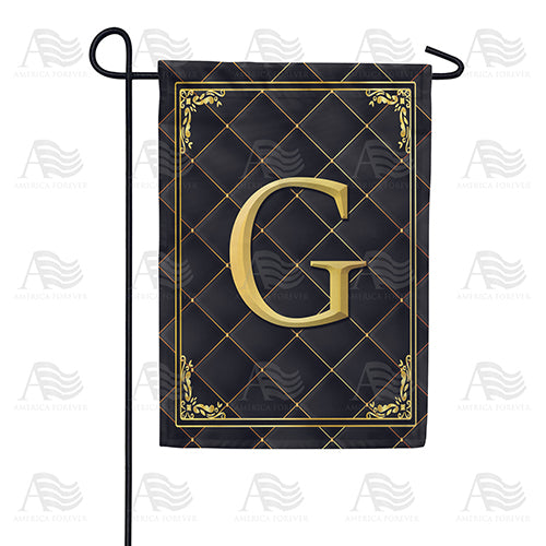 America Forever Quilted Royalty Monogram Garden Flag
