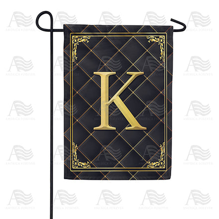 America Forever Quilted Royalty Monogram Garden Flag
