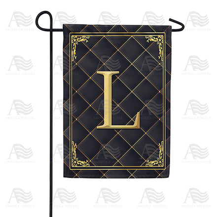 America Forever Quilted Royalty Monogram Garden Flag