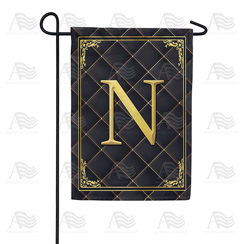 America Forever Quilted Royalty Monogram Garden Flag