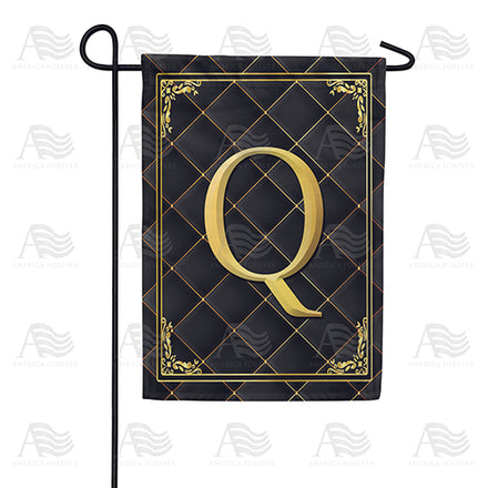 America Forever Quilted Royalty Monogram Garden Flag