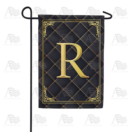 America Forever Quilted Royalty Monogram Garden Flag