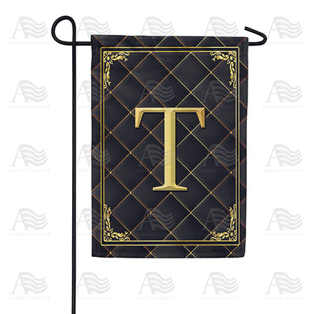 America Forever Quilted Royalty Monogram Garden Flag