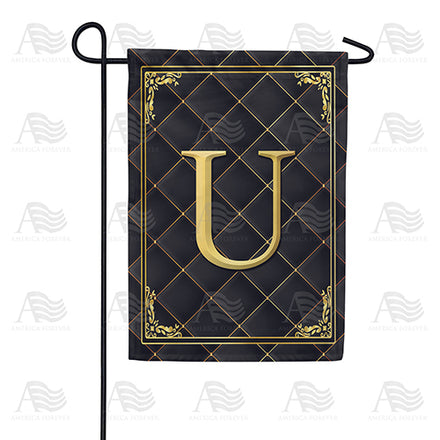 America Forever Quilted Royalty Monogram Garden Flag