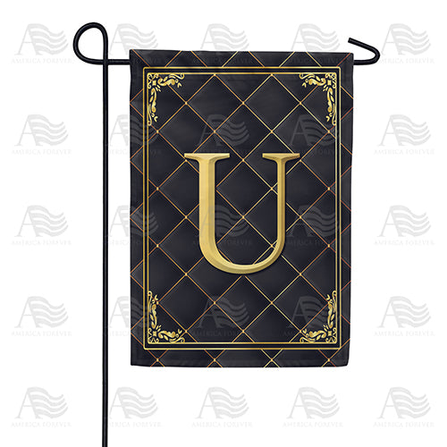 America Forever Quilted Royalty Monogram Garden Flag