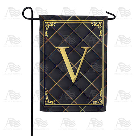 America Forever Quilted Royalty Monogram Garden Flag