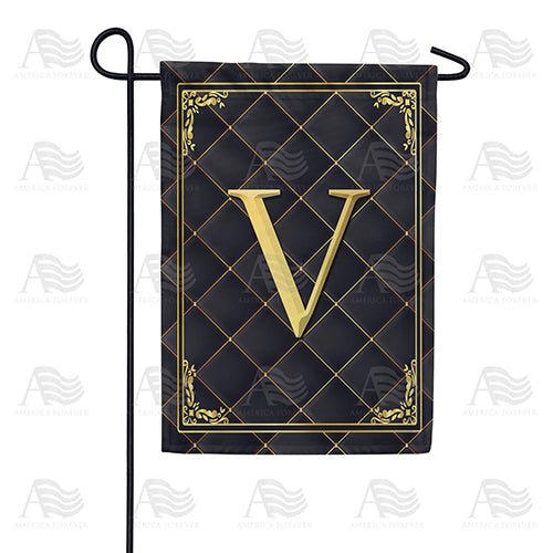 America Forever Quilted Royalty Monogram Garden Flag