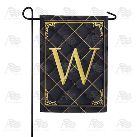 America Forever Quilted Royalty Monogram Garden Flag