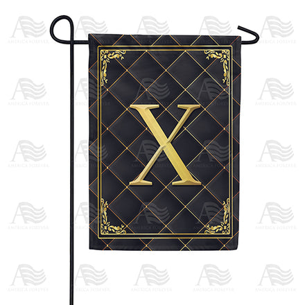 America Forever Quilted Royalty Monogram Garden Flag