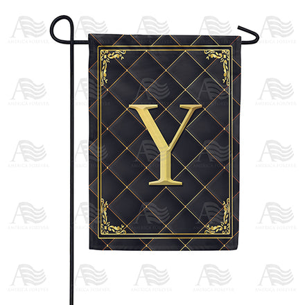 America Forever Quilted Royalty Monogram Garden Flag