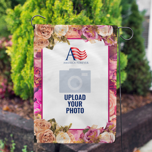 America Forever Personalized Rosie Pink Garden Flag