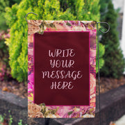 America Forever Personalized Rosie Pink Message Garden Flag