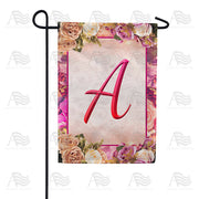 Rosie Pink Monogram Garden Flag