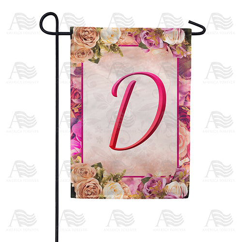 Rosie Pink Monogram Garden Flag