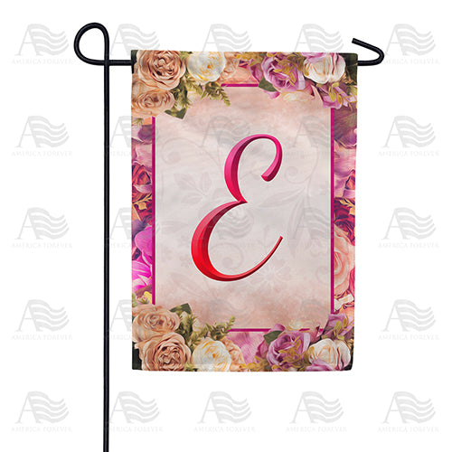 Rosie Pink Monogram Garden Flag
