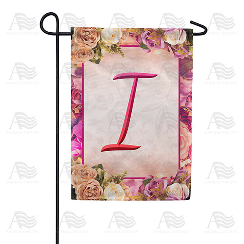 Rosie Pink Monogram Garden Flag