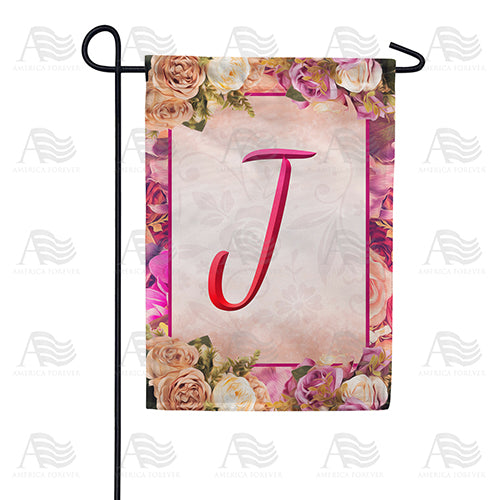 Rosie Pink Monogram Garden Flag