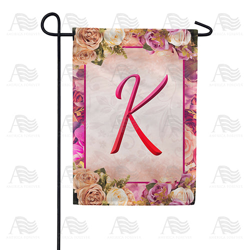 Rosie Pink Monogram Garden Flag