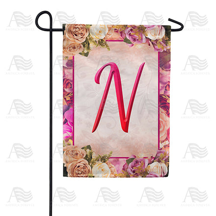 America Forever Rosie Pink Monogram Garden Flag