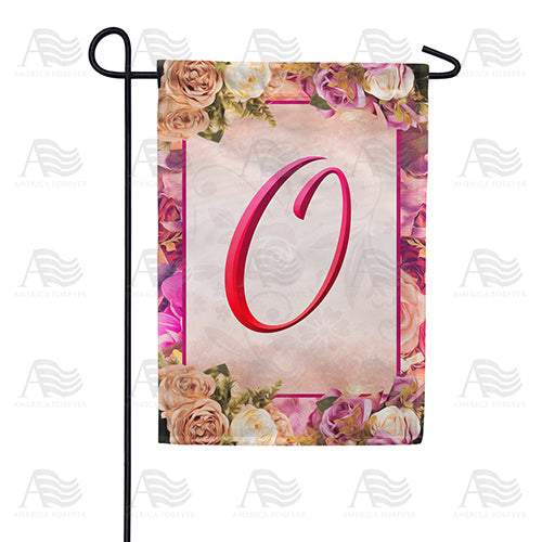 Rosie Pink Monogram Garden Flag