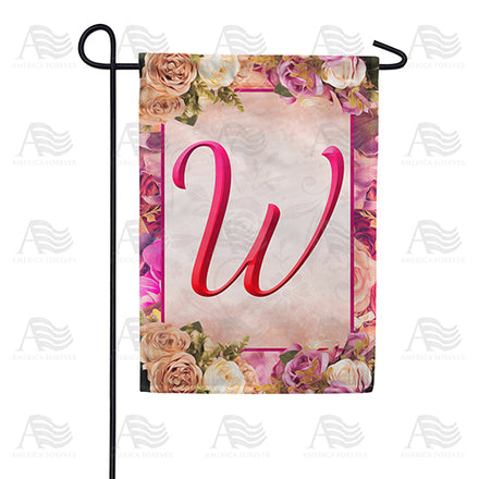 America Forever Rosie Pink Monogram Garden Flag