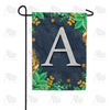 America Forever Fern On Slate Monogram Garden Flag