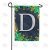 America Forever Fern On Slate Monogram Garden Flag
