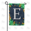 America Forever Fern On Slate Monogram Garden Flag