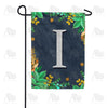 America Forever Fern On Slate Monogram Garden Flag