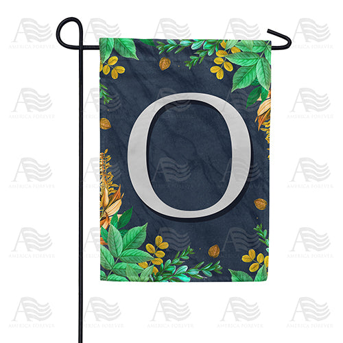 America Forever Fern On Slate Monogram Garden Flag
