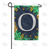 America Forever Fern On Slate Monogram Garden Flag
