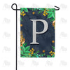 America Forever Fern On Slate Monogram Garden Flag
