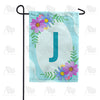 America Forever Cosmos On Blue Wood Monogram Garden Flag