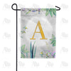 America Forever Simply Golden Monogram Garden Flag