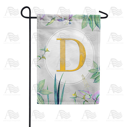 America Forever Simply Golden Monogram Garden Flag