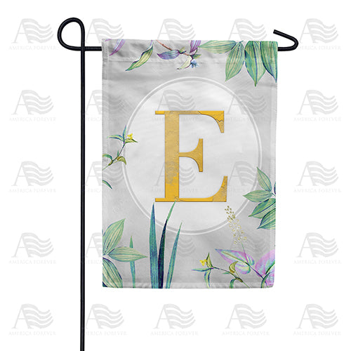 America Forever Simply Golden Monogram Garden Flag