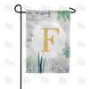 America Forever Simply Golden Monogram Garden Flag